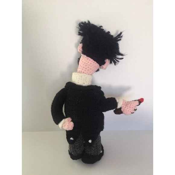 Vintage Groucho Marx Doll Crocheted Handmade Cigar And Formal Tails - Picture 2 of 10